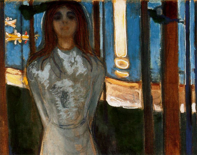 The Voice Summer night, 1896 - Edvard Munch Painting